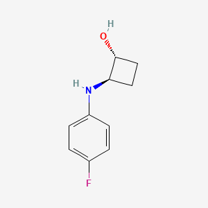 trans-2-[(4-Fluorophenyl)amino]cyclobutan-1-ol
