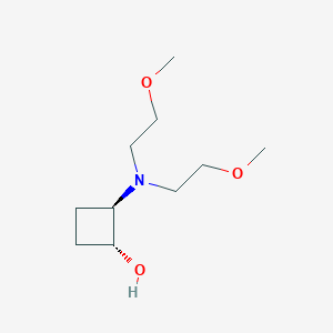 trans-2-[Bis(2-methoxyethyl)amino]cyclobutan-1-ol