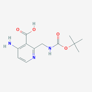 4-Amino-2-(((tert-butoxycarbonyl)amino)methyl)nicotinic acid