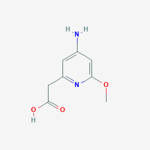 (4-Amino-6-methoxypyridin-2-YL)acetic acid