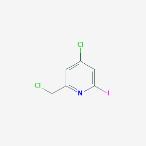 4-Chloro-2-(chloromethyl)-6-iodopyridine