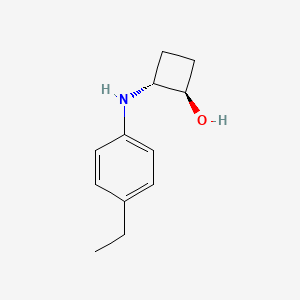 molecular formula C12H17NO B1485652 trans-2-[(4-Ethylphenyl)amino]cyclobutan-1-ol CAS No. 2165752-93-0