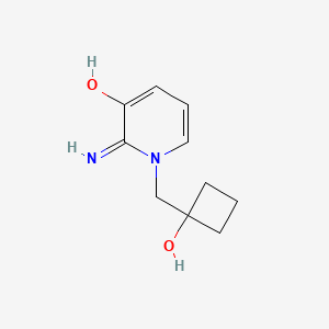 B1485655 1-[(1-Hydroxycyclobutyl)methyl]-2-imino-1,2-dihydropyridin-3-ol CAS No. 2167608-40-2