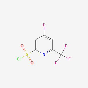 4-Fluoro-6-(trifluoromethyl)pyridine-2-sulfonyl chloride