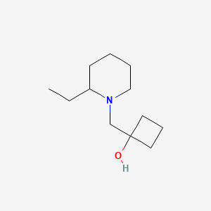 molecular formula C12H23NO B1485657 1-[(2-乙基哌啶-1-基)甲基]环丁醇 CAS No. 2201315-15-1