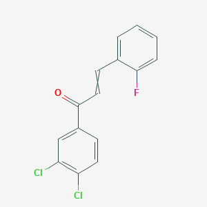 1-(3,4-Dichlorophenyl)-3-(2-fluorophenyl)prop-2-en-1-one