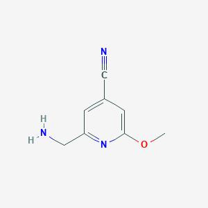 2-(Aminomethyl)-6-methoxyisonicotinonitrile