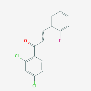 1-(2,4-Dichlorophenyl)-3-(2-fluorophenyl)prop-2-en-1-one