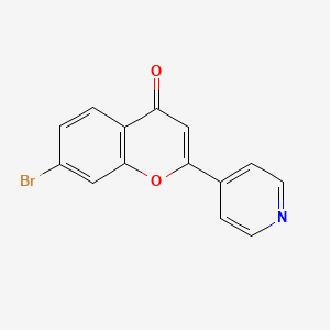 7-Bromo-2-(pyridin-4-YL)-4H-chromen-4-one