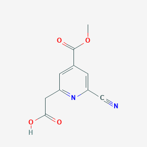 [6-Cyano-4-(methoxycarbonyl)pyridin-2-YL]acetic acid