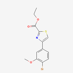 4-(4-Bromo-3-methoxy-phenyl)-thiazole-2-carboxylic acid ethyl ester