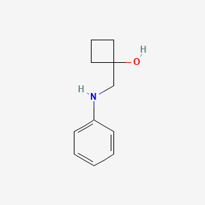molecular formula C11H15NO B1485661 1-[(Phenylamino)methyl]cyclobutan-1-ol CAS No. 2145330-54-5