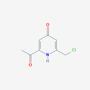 1-[6-(Chloromethyl)-4-hydroxypyridin-2-YL]ethanone