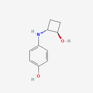 molecular formula C10H13NO2 B1485663 4-{[trans-2-Hydroxycyclobutyl]amino}phenol CAS No. 2165483-13-4