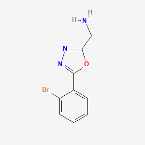 (5-(2-Bromophenyl)-1,3,4-oxadiazol-2-YL)methanamine