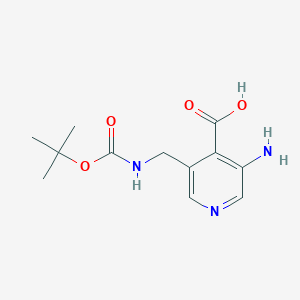 3-Amino-5-(((tert-butoxycarbonyl)amino)methyl)isonicotinic acid