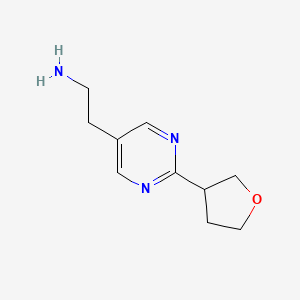 2-[2-(Oxolan-3-YL)pyrimidin-5-YL]ethan-1-amine