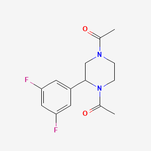 1,4-Diacetyl-2-(3,5-difluorophenyl)piperazine