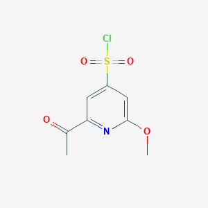 2-Acetyl-6-methoxypyridine-4-sulfonyl chloride