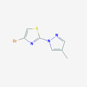 4-Bromo-2-(4-methyl-1H-pyrazol-1-YL)thiazole