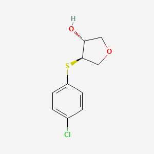 (3R,4R)-4-[(4-chlorophenyl)sulfanyl]oxolan-3-ol