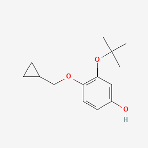 3-Tert-butoxy-4-(cyclopropylmethoxy)phenol