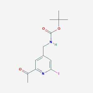 Tert-butyl (2-acetyl-6-iodopyridin-4-YL)methylcarbamate