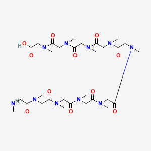 molecular formula C30H52N10O11 B14856746 Glycine, glycylglycylglycylglycylglycylglycylglycylglycylglycyl- 