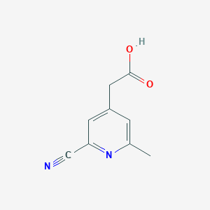 (2-Cyano-6-methylpyridin-4-YL)acetic acid