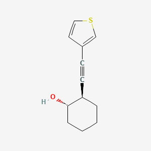 molecular formula C12H14OS B1485675 (1S,2R)-2-[2-(噻吩-3-基)乙炔基]环己醇 CAS No. 2165500-15-0