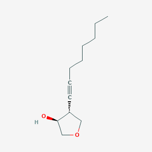 molecular formula C12H20O2 B1485677 (3S,4R)-4-(oct-1-yn-1-yl)oxolan-3-ol CAS No. 2165784-11-0