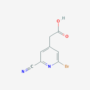 (2-Bromo-6-cyanopyridin-4-YL)acetic acid