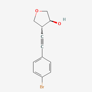 (3S,4R)-4-[2-(4-bromophenyl)ethynyl]oxolan-3-ol