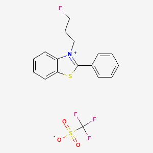 3-(3-Fluoropropyl)-2-phenylbenzo[d]thiazol-3-ium trifluoromethanesulfonate