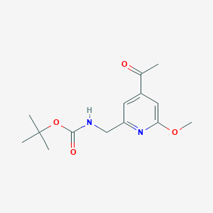 Tert-butyl (4-acetyl-6-methoxypyridin-2-YL)methylcarbamate