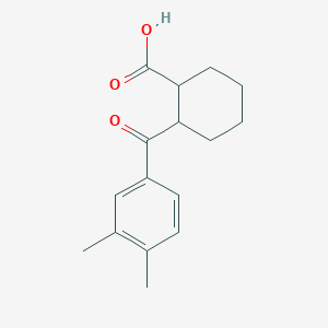 2-[(3,4-Dimethylphenyl)carbonyl]cyclohexanecarboxylic acid