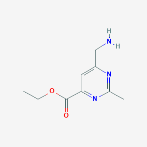 Ethyl 6-(aminomethyl)-2-methylpyrimidine-4-carboxylate