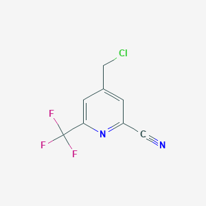 4-(Chloromethyl)-6-(trifluoromethyl)pyridine-2-carbonitrile