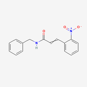 N-benzyl-3-(2-nitrophenyl)prop-2-enamide