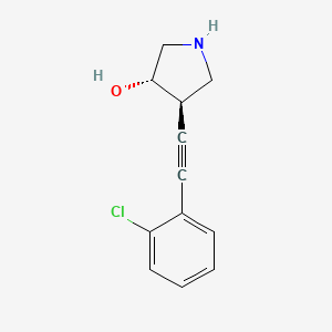 (3S,4R)-4-[2-(2-chlorophenyl)ethynyl]pyrrolidin-3-ol