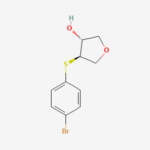 (3R,4R)-4-[(4-bromophenyl)sulfanyl]oxolan-3-ol