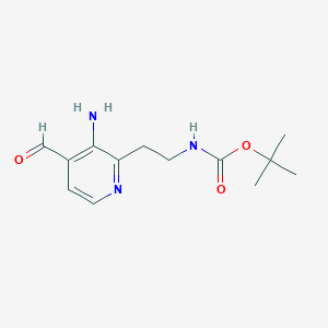 Tert-butyl 2-(3-amino-4-formylpyridin-2-YL)ethylcarbamate