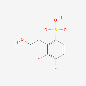 3,4-Difluoro-2-(2-hydroxyethyl)benzenesulfonic acid