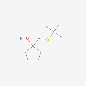 1-[(Tert-butylsulfanyl)methyl]cyclopentan-1-ol
