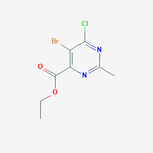 Ethyl 5-bromo-6-chloro-2-methylpyrimidine-4-carboxylate