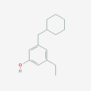 3-(Cyclohexylmethyl)-5-ethylphenol