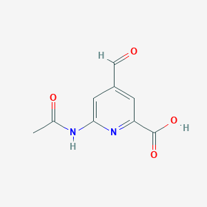 6-(Acetylamino)-4-formylpyridine-2-carboxylic acid