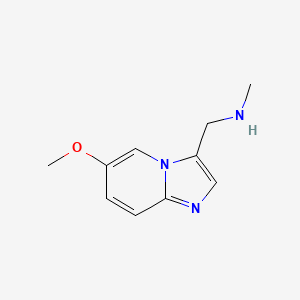 ((6-Methoxyimidazo[1,2-A]pyridin-3-YL)methyl)(methyl)amine