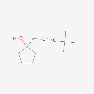 1-(4,4-Dimethylpent-2-yn-1-yl)cyclopentan-1-ol