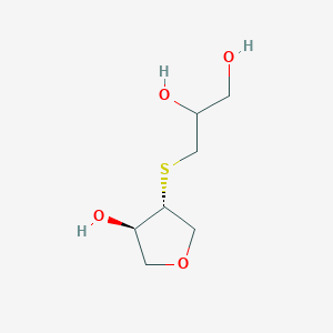 3-{[(3R,4R)-4-hydroxyoxolan-3-yl]sulfanyl}propane-1,2-diol